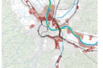 Karte Siedlungs- und Verkehrsentwicklung in Basel und Umgebung